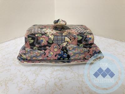 Butter Dish - Royal Winton - Quilt