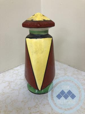 Pepper Shaker - yellow, maroon