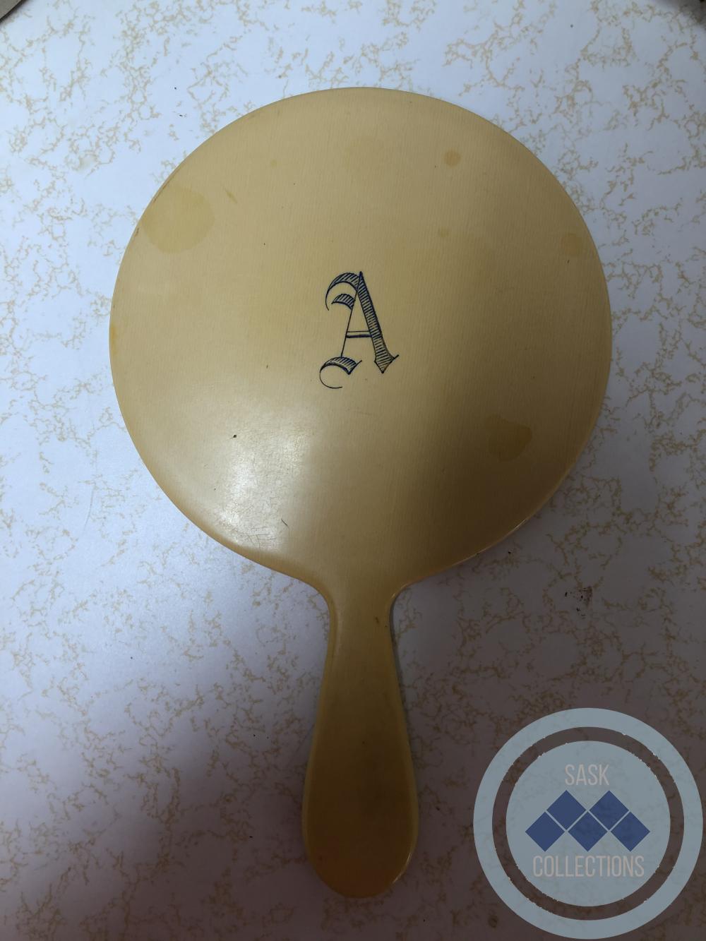 Hand Mirror - yellow