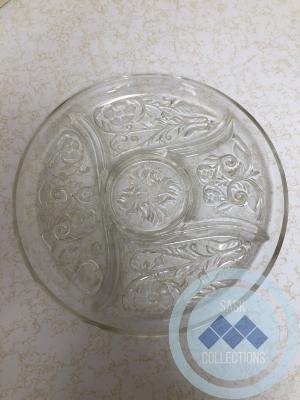 Glass Sectioned Plate