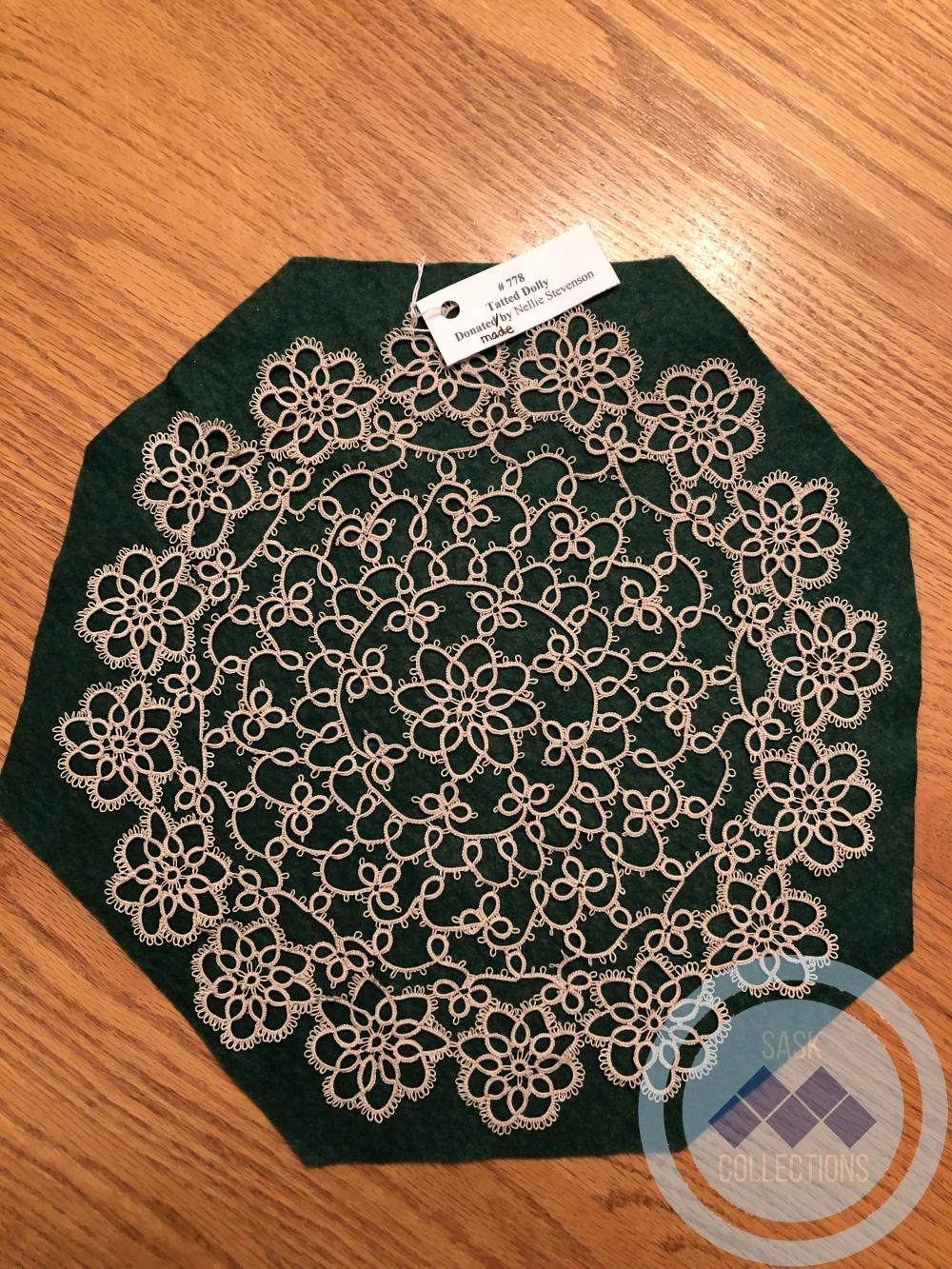 Tatted Doily - made by Nellie Stevenson