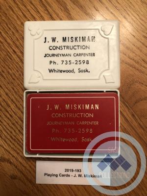 Playing Cards - J.W. Miskiman