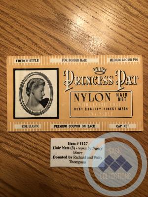 Hairnets (3) worn by Nancy Maier