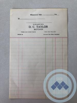 Ledger Paper - D.C. Taylor
