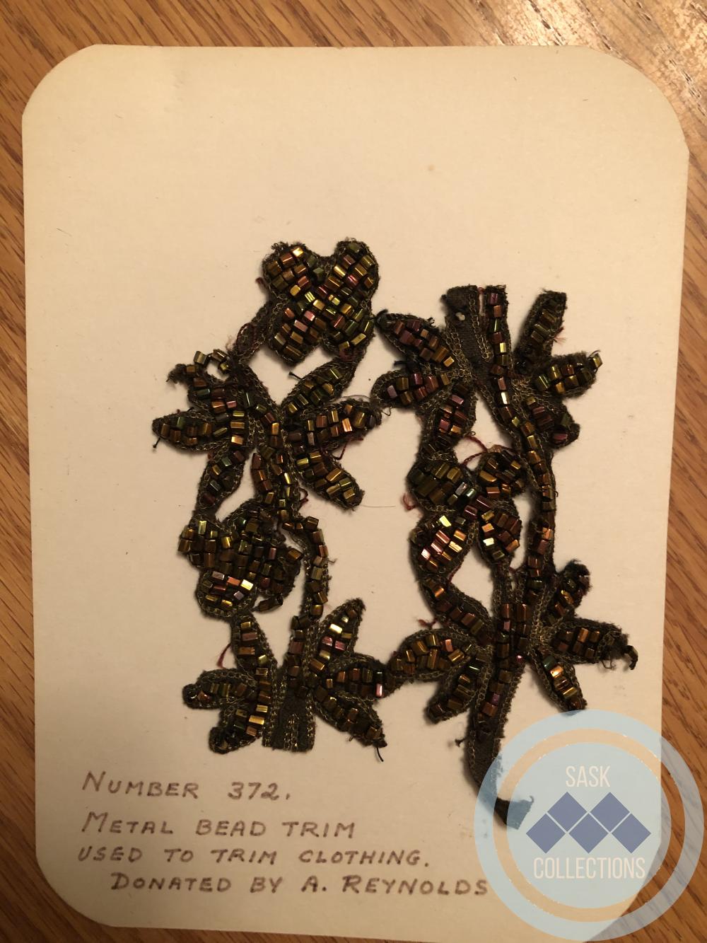 Beaded Trim - for clothing