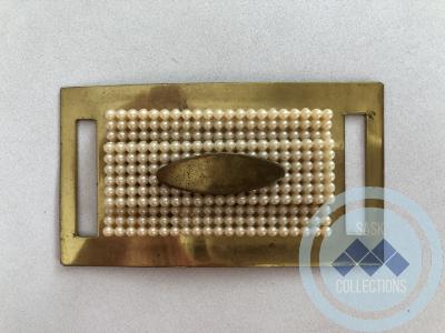 Belt Buckle - pearlized, gold - Norah Kay