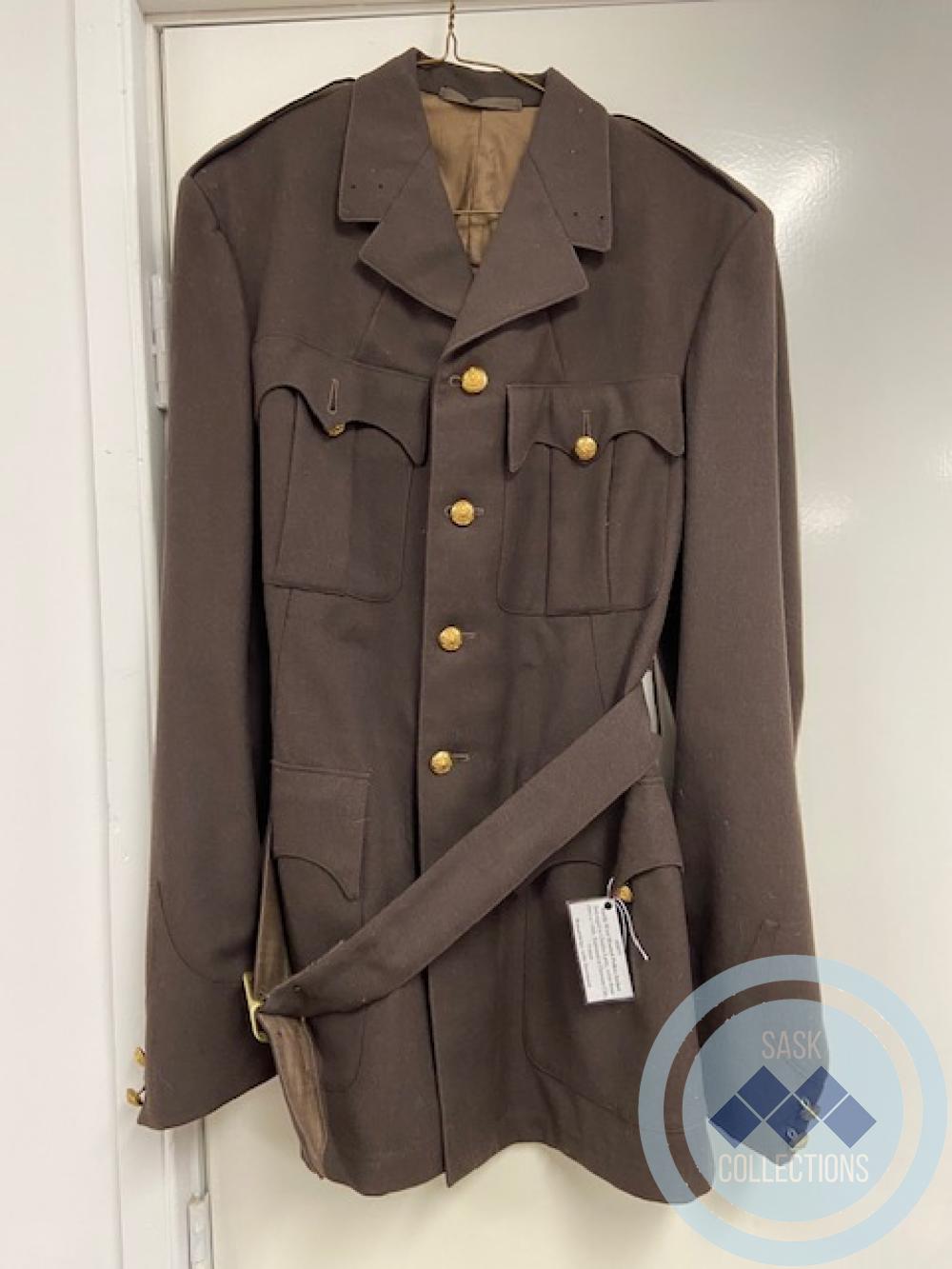 North West Mounted Police Jacket - belonged to Charles Larry, worn from 1896 to 1900. Stationed at Dawson City, Yukon