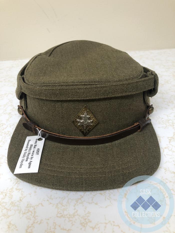 Army Hat - worn by Agnes (Biddy) Hayden