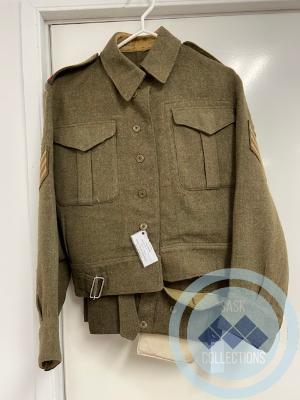 Army jacket worn by R. A. Nicol in World War 2.