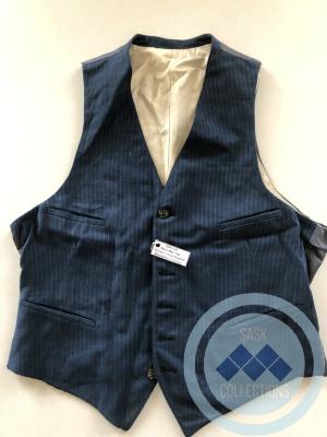 Blue Men's Vest - belonged to Fred Shepherd