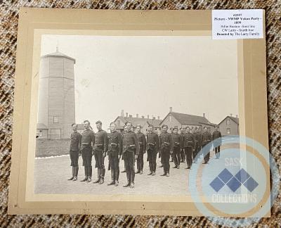 Picture - NWMP Yukon Party - 1899 - Billie Boxtoir -front line - CW Larry - fourth line