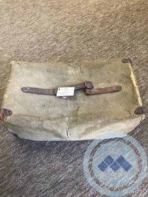 Leather Box - came from St. Matthew's Church - Forest Farm - belonged to H. Howard