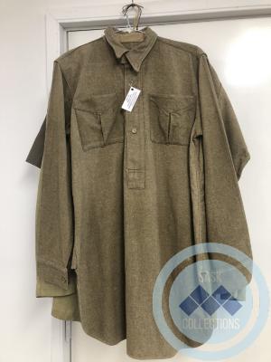 Military shirt belonged to R. A. Nicol