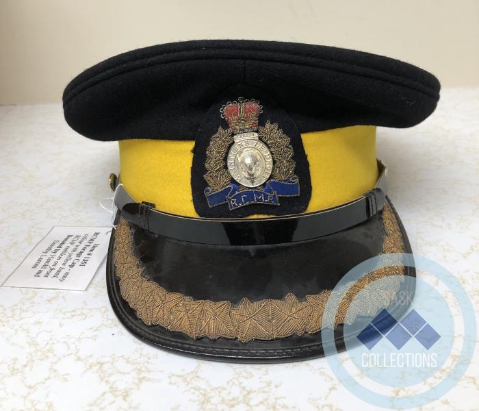 RCMP Forage Cap - Navy colour with yellow band - RCMP emblem on front