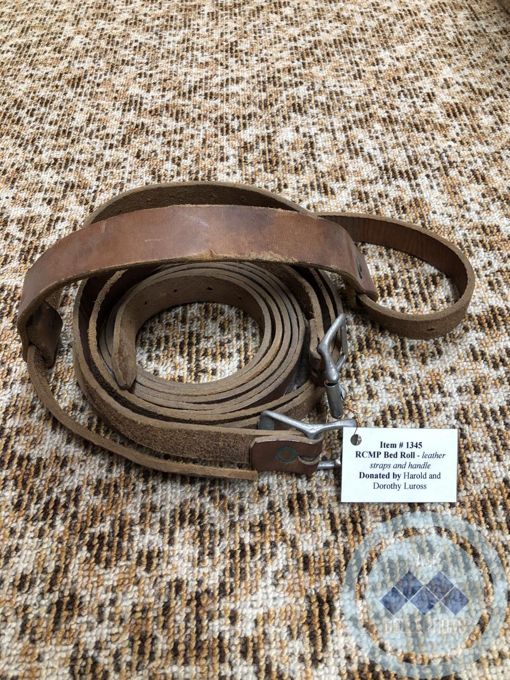 RCMP Bed Roll - Leather straps and handle