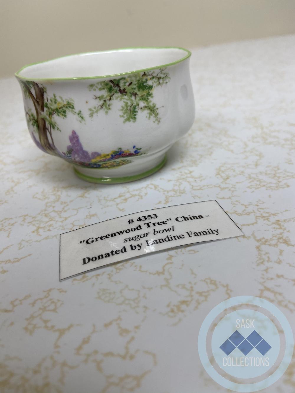"Greenwood Tree" China Sugar Bowl