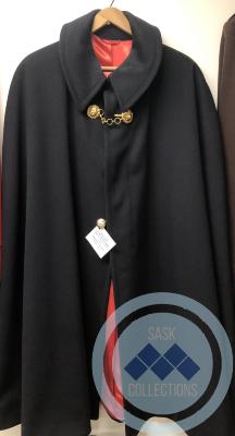 RCMP Cape for Red Formal Wear - dark navy with red lining