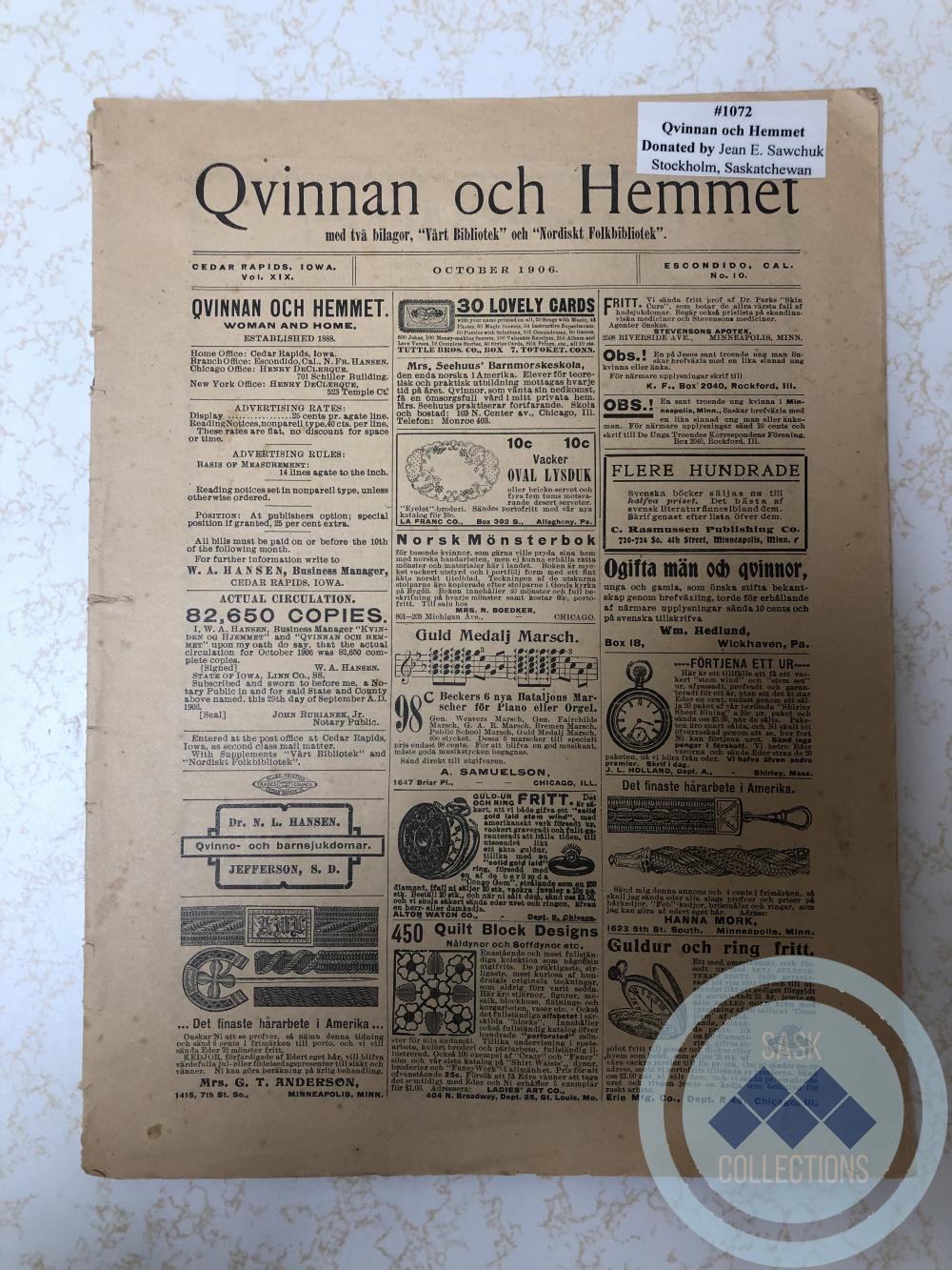 Qvinnan och Hemmet - Swedish book